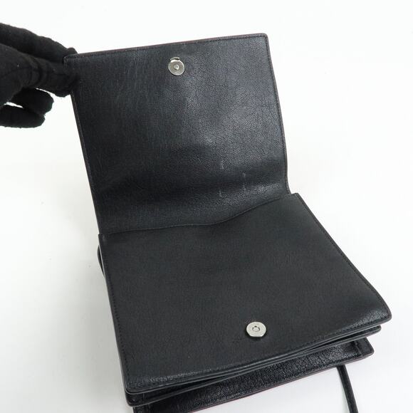 Saint Laurent Cassandra Calfhair Double Flap Bag - Picture 10 of 16